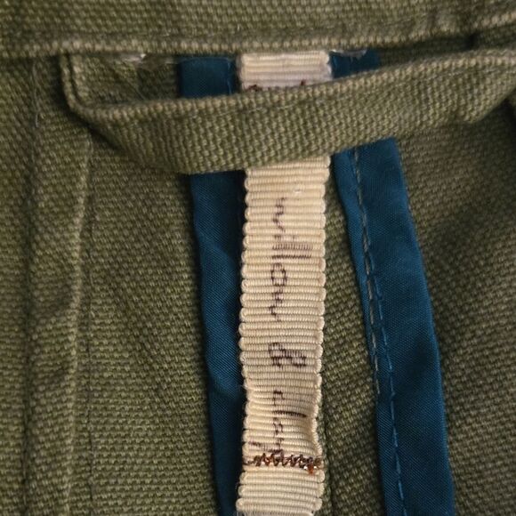 Willow and Clay Olive Green Military Style Utility Cargo Jacket with Hood - Picture 3 of 12